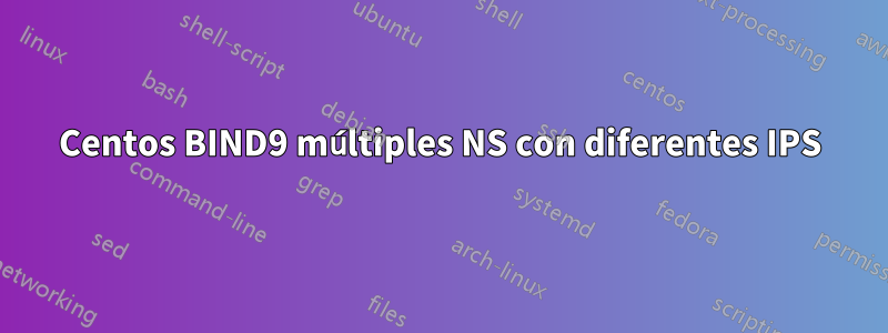 Centos BIND9 múltiples NS con diferentes IPS