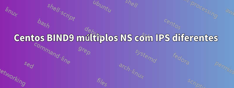 Centos BIND9 múltiplos NS com IPS diferentes
