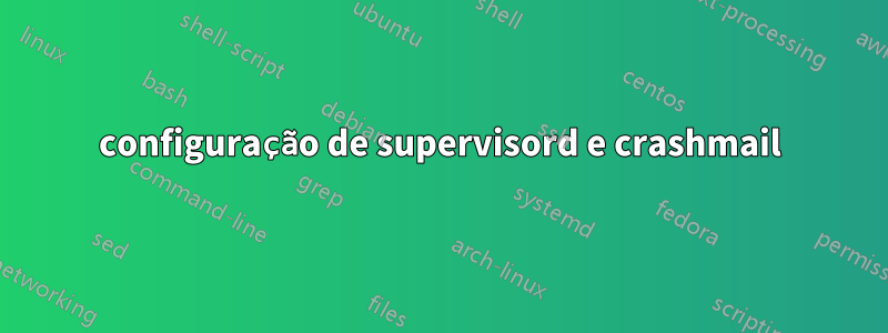 configuração de supervisord e crashmail