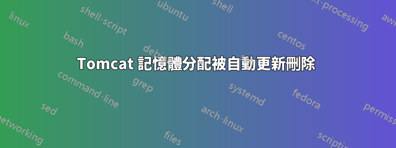 Tomcat 記憶體分配被自動更新刪除