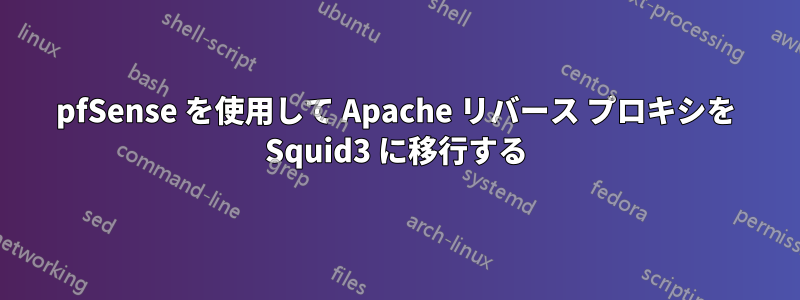 pfSense を使用して Apache リバース プロキシを Squid3 に移行する