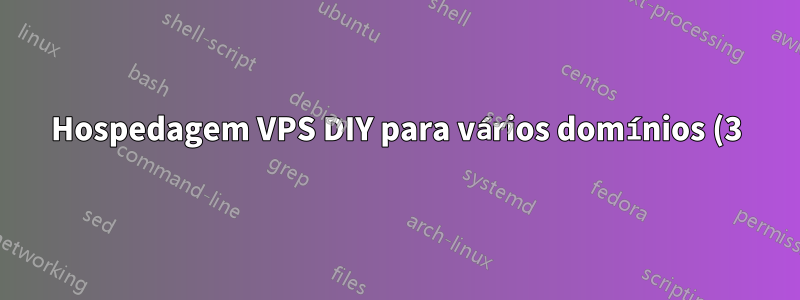 Hospedagem VPS DIY para vários domínios (3) em um único IP estático