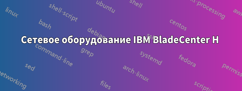 Сетевое оборудование IBM BladeCenter H
