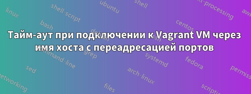 Тайм-аут при подключении к Vagrant VM через имя хоста с переадресацией портов