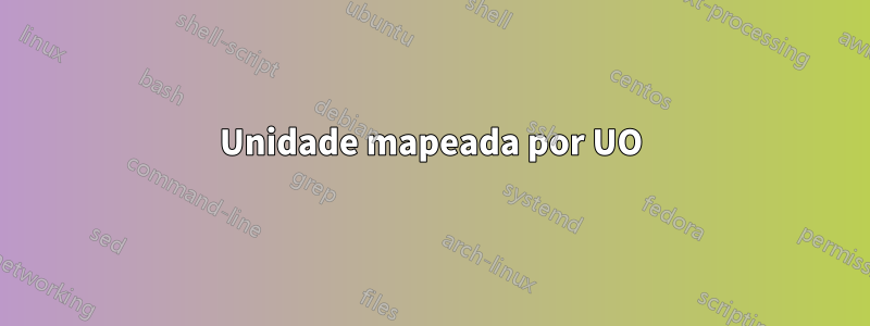 Unidade mapeada por UO