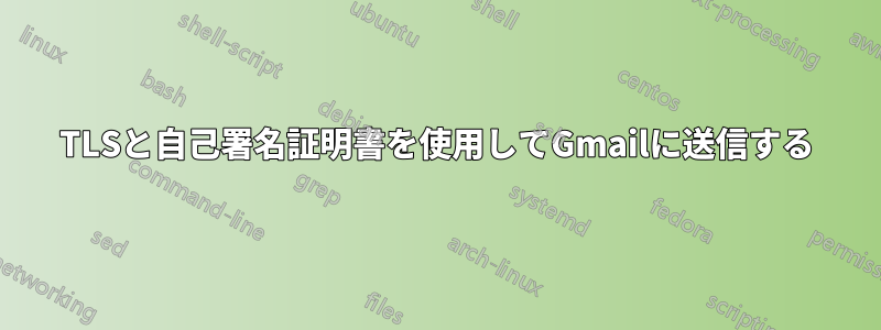 TLSと自己署名証明書を使用してGmailに送信する