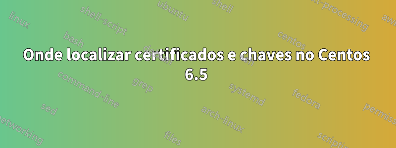 Onde localizar certificados e chaves no Centos 6.5