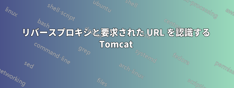 リバースプロキシと要求された URL を認識する Tomcat