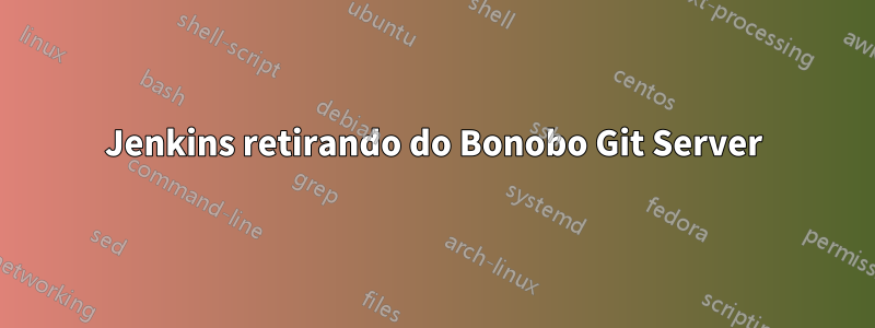 Jenkins retirando do Bonobo Git Server