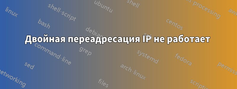 Двойная переадресация IP не работает
