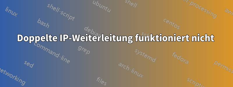 Doppelte IP-Weiterleitung funktioniert nicht