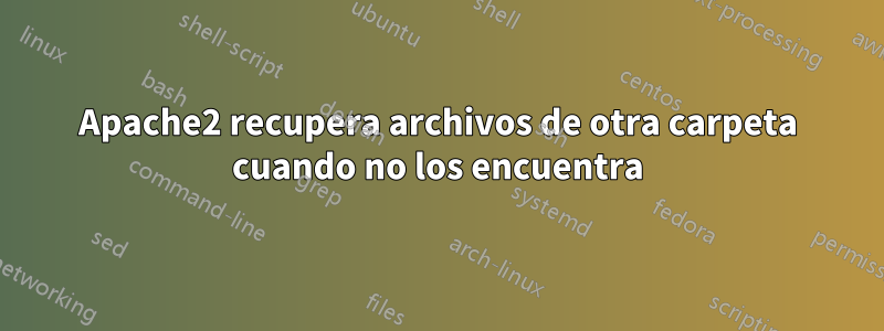 Apache2 recupera archivos de otra carpeta cuando no los encuentra