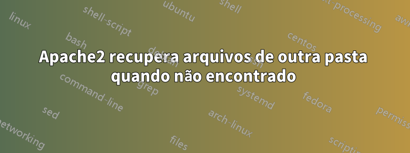 Apache2 recupera arquivos de outra pasta quando não encontrado