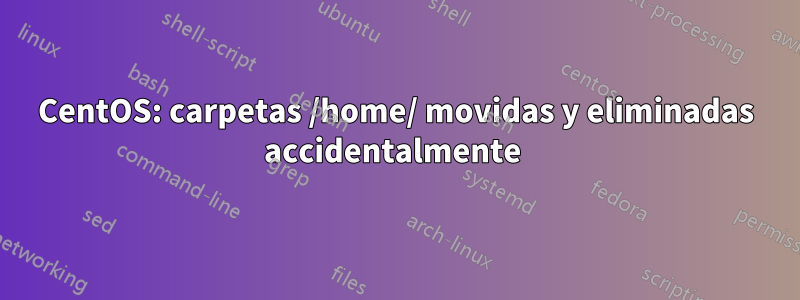 CentOS: carpetas /home/ movidas y eliminadas accidentalmente 