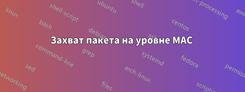 Захват пакета на уровне MAC