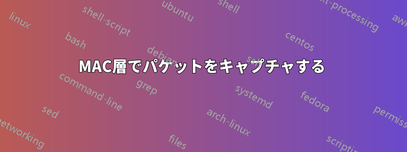 MAC層でパケットをキャプチャする