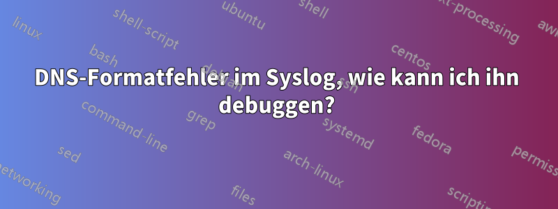 DNS-Formatfehler im Syslog, wie kann ich ihn debuggen?