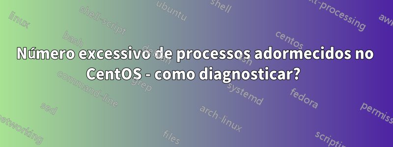 Número excessivo de processos adormecidos no CentOS - como diagnosticar?