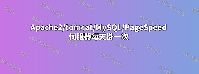 Apache2/tomcat/MySQL/PageSpeed 伺服器每天掛一次