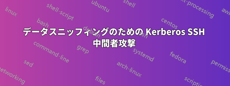 データスニッフィングのための Kerberos SSH 中間者攻撃