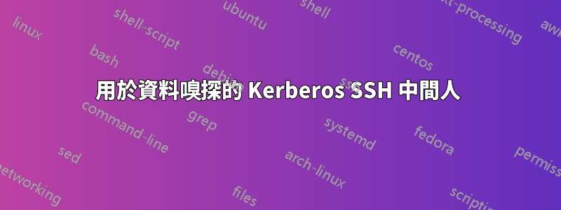 用於資料嗅探的 Kerberos SSH 中間人