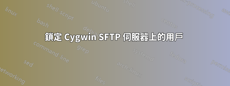 鎖定 Cygwin SFTP 伺服器上的用戶