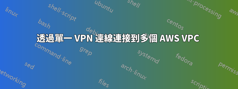 透過單一 VPN 連線連接到多個 AWS VPC