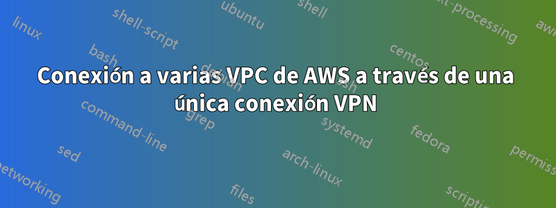 Conexión a varias VPC de AWS a través de una única conexión VPN