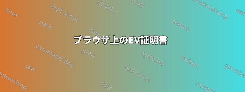 ブラウザ上のEV証明書 
