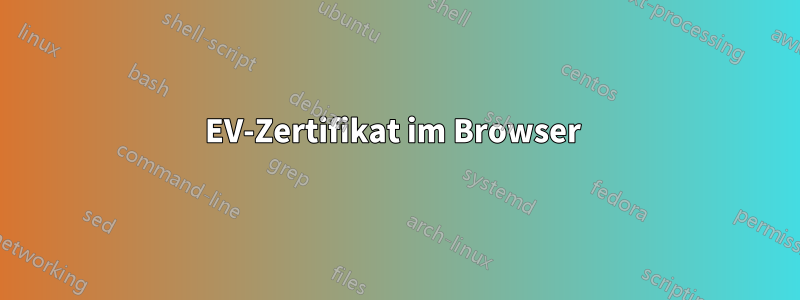 EV-Zertifikat im Browser 