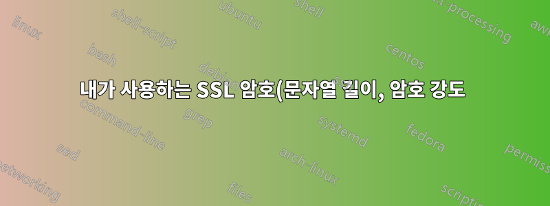 내가 사용하는 SSL 암호(문자열 길이, 암호 강도)와 nginx 성능 사이의 링크는 무엇입니까?