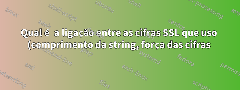 Qual é a ligação entre as cifras SSL que uso (comprimento da string, força das cifras) e o desempenho do nginx?
