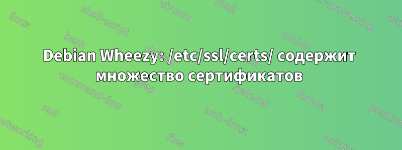 Debian Wheezy: /etc/ssl/certs/ содержит множество сертификатов