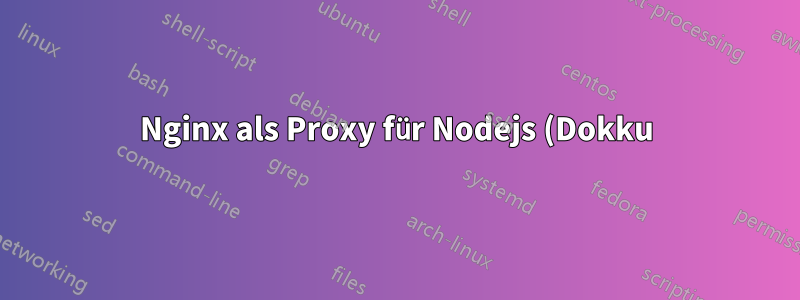 Nginx als Proxy für Nodejs (Dokku). CORS-Antwortheader werden nicht durchgelassen