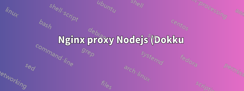 Nginx proxy Nodejs (Dokku). Cabeçalhos de resposta CORS não passando
