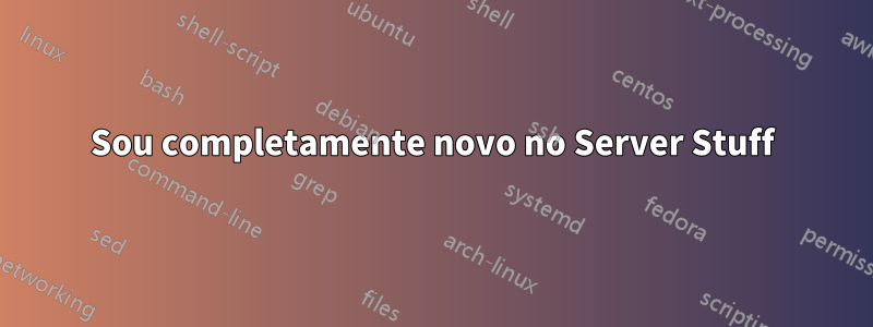 Sou completamente novo no Server Stuff