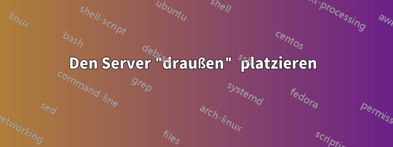 Den Server "draußen" platzieren 