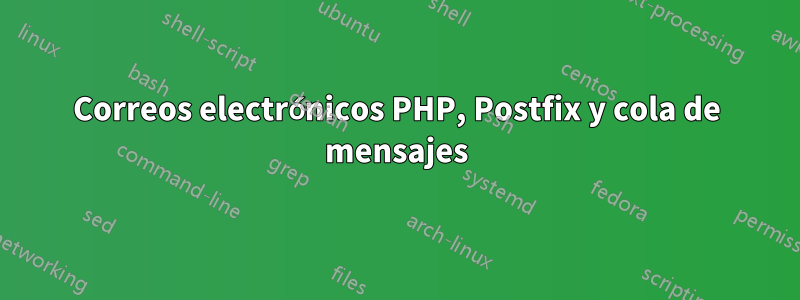 Correos electrónicos PHP, Postfix y cola de mensajes