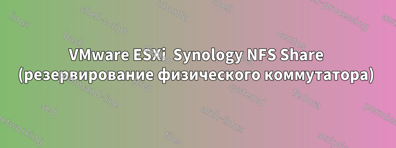VMware ESXi  Synology NFS Share (резервирование физического коммутатора)