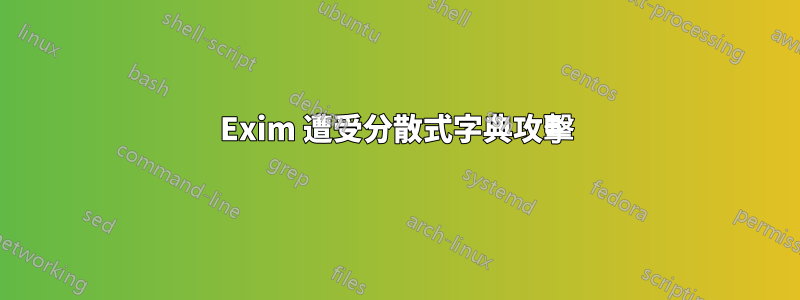Exim 遭受分散式字典攻擊
