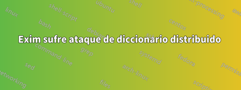 Exim sufre ataque de diccionario distribuido