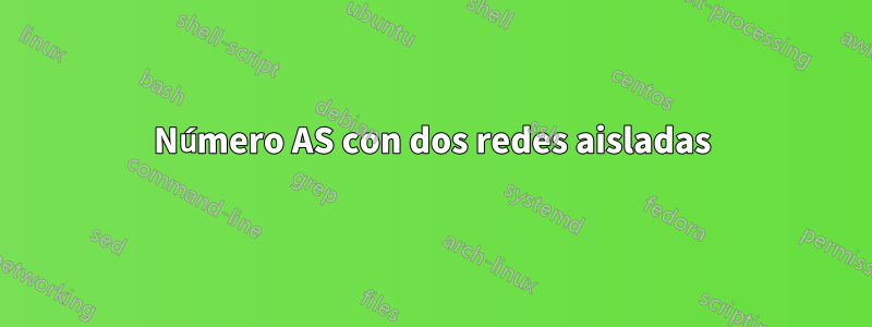 Número AS con dos redes aisladas