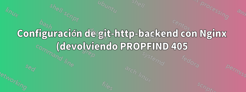 Configuración de git-http-backend con Nginx (devolviendo PROPFIND 405)