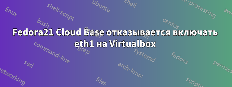 Fedora21 Cloud Base отказывается включать eth1 на Virtualbox