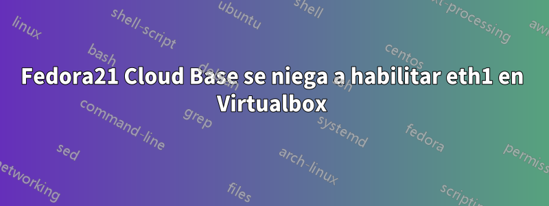 Fedora21 Cloud Base se niega a habilitar eth1 en Virtualbox