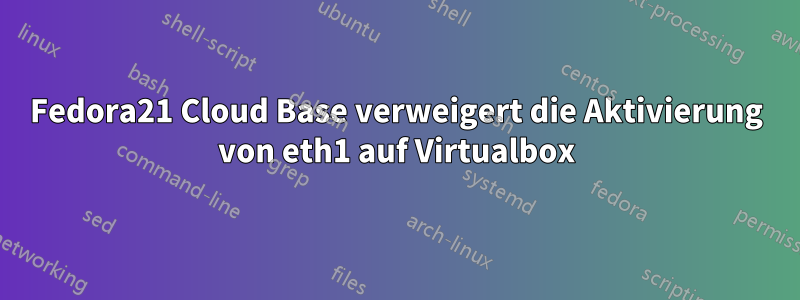 Fedora21 Cloud Base verweigert die Aktivierung von eth1 auf Virtualbox