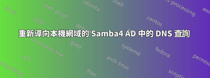 重新導向本機網域的 Samba4 AD 中的 DNS 查詢