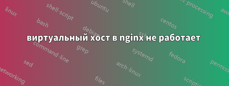 виртуальный хост в nginx не работает