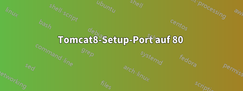 Tomcat8-Setup-Port auf 80