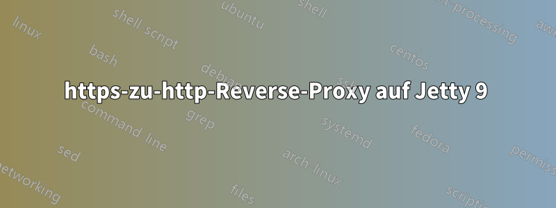 https-zu-http-Reverse-Proxy auf Jetty 9